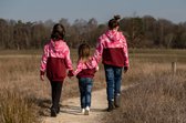 blonT Design Kids- Hoodie- Army Pink- Maat 158