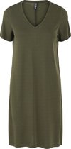 Pieces PCKAMALA SS TEE V-NECK DRESS NOOS BC Dames Jurk - Maat XS