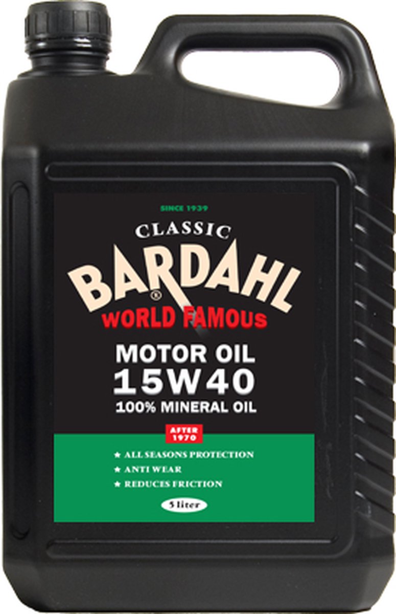 Bardahl Classic Motor Oil SAE 15W40 5ltr