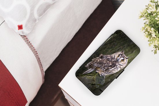 Étui pour iPhone 8 Bookcase - Hibou - Gros plan - Arbre - Avec poches - Étui portefeuille avec fermeture magnétique