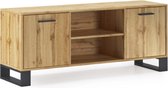 Luxiqo® TV Meubel - Modern TV Meubel - Opbergkast TV - TV Meubel Opbergplanken - 137x40x57cm - Eiken/Zwart