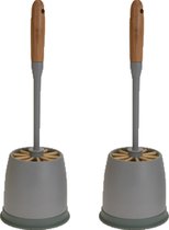 Toiletborstel met houder - 2 Stuks