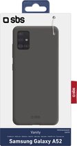 SBS Vanity Telefoonhoesje geschikt voor Samsung Galaxy A52 Hoesje Flexibel TPU Backcover - Zwart