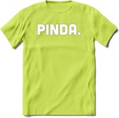 Pinda - Snack T-Shirt | Grappig Verjaardag Kleding Cadeau | Eten En Snoep Shirt | Dames - Heren - Unisex Tshirt | - Groen - S