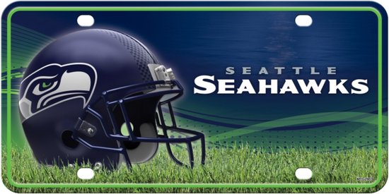 Seattle Seahawks - NFL - American Football - Gridiron - Wall decor - Metalen kentekenplaat VS - Metal license Plate USA - RICO