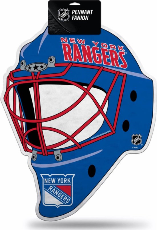 Foto: New york rangers goalie vaantje nhl goalie dcp pennant nhl vaantje ijshockey sportvaantje wimpel vlag pennant 33 x 45 cm rico