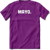 Mayo - Snack T-Shirt | Grappig Verjaardag Kleding Cadeau | Eten En Snoep Shirt | Dames - Heren - Unisex Tshirt | - Paars - M