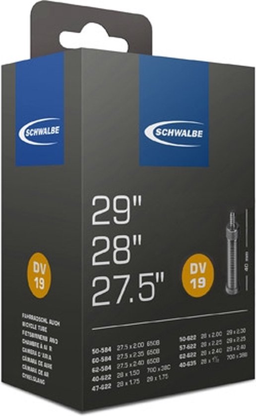 Schwalbe Binnenband 27.5/29 X 1.50/2.40 (40/62-584/635) Dv 40 Mm