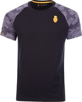 Raglan Sleeve T-Shirt (Black/Camo) XL