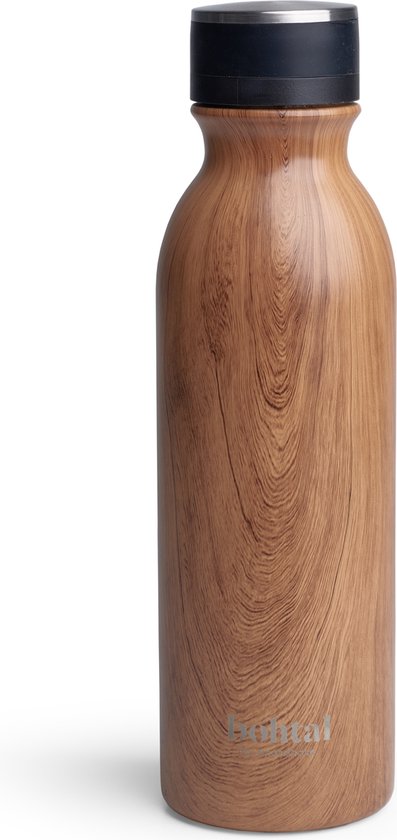 Bohtal Insulated Flask - Wood (600ml) Wood
