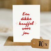 10x hippe gekleurde kaartjes (A6 formaat) - kaartjes om te versturen - kaartenset - kaartjes blanco - kaartjes met tekst - wenskaarten