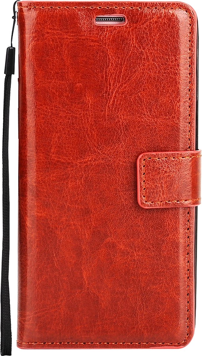 Mobigear Telefoonhoesje geschikt voor Samsung Galaxy A5 (2017) Hoesje | Mobigear Wallet Bookcase Portemonnee | Pasjeshouder voor 3 Pasjes | Telefoonhoesje voor Pinpas / OV Kaart / Rijbewijs - Bruin
