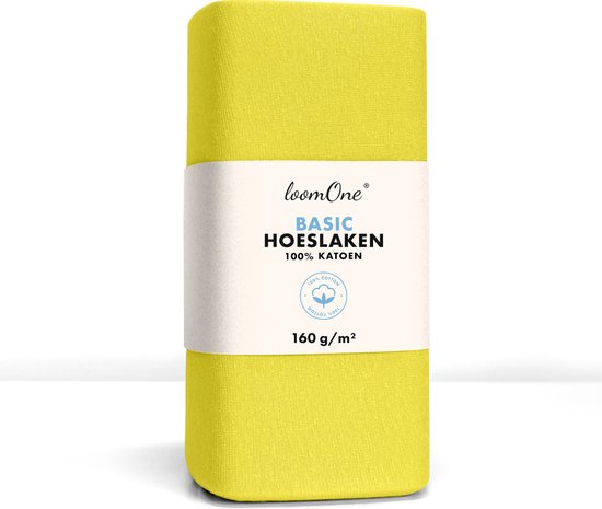 Loom One Hoeslaken - 100% Jersey Katoen - tot matrasdikte- 160 g/m²