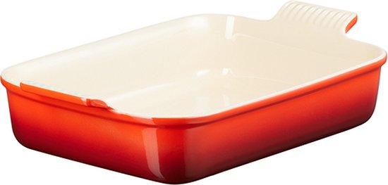 Le Creuset Aardewerken rechthoekige ovenschaal Kersenrood 32cm 3,85l