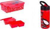 Spiderman broodtrommel + drinkfles 400 ml