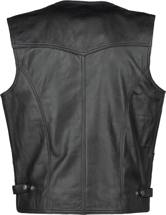Leren vest heren biker hoed vintage - motorvest lederen