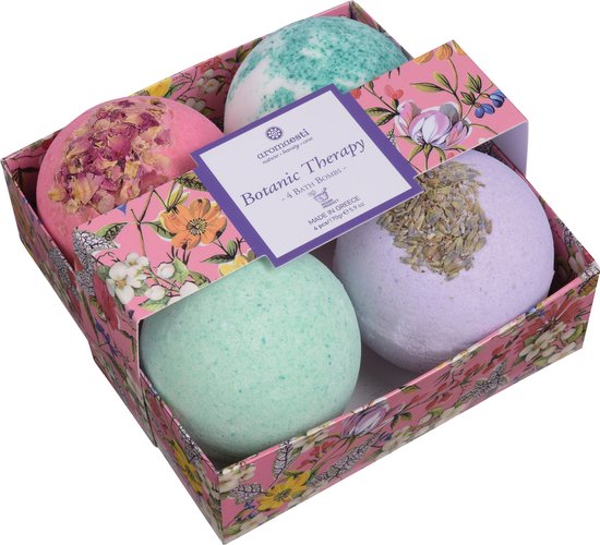 Aromaesti Bath Bomb Botanic Therapy Gift Set bol