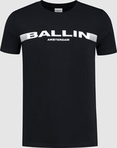Ballin Amsterdam -  Heren Slim Fit   T-shirt  - Blauw - Maat S
