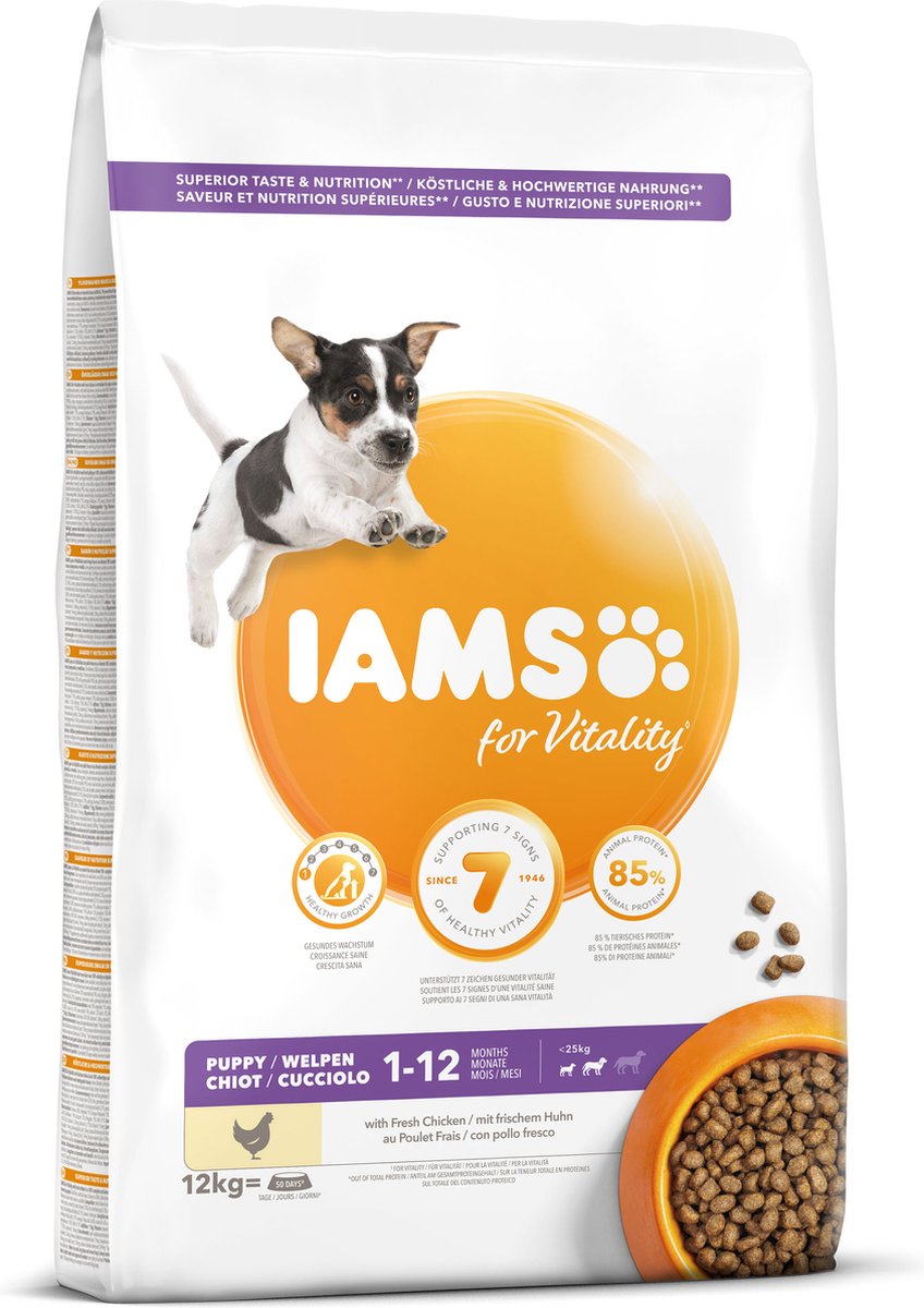 Iams Dog Puppy - Junior Small - Medium Kip 12 kg