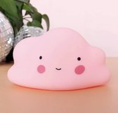 nachtlampje kinderen - wolkje - kinderkamer - cadeau - Roze