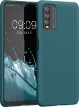 kwmobile telefoonhoesje voor Xiaomi Redmi 9T - Hoesje voor smartphone - Back cover in mat petrol