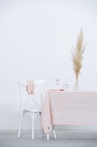 Roze Linnen tafelkleed -- 150x250cm