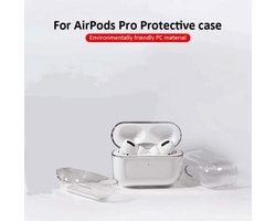 1 Stuk - Geschikt voor Airpods Pro Case - Hard Case - Airpods Pro Hoesje - Airpods Pro Bescherming - Transparant - Hoesje voor oordopjes - Bescherming van Airpods - Hardcase hoesje - Cover Airpods