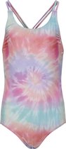 KIDS ONLY KONCAROLINE TIE DYE UV50 STR SWIMSUIT Meisjes Badpak  - Maat 110/116