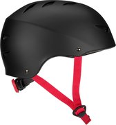 Nijdam Skate helm Verstelbaar - Dark Fyre - Maat S - Zwart/Rood