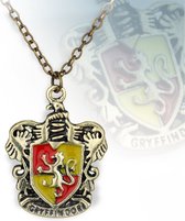 Gryffindor - badge - Harry potter ketting - harry potter kleding - sieraden - passend bij oorbellen - Griffoendor - Zweinstein - Ravenklauw - kostuum - en de steen der wijzen