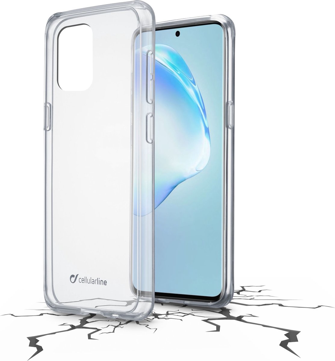 Cellularline CLEARDUOGALS11T Backcover Samsung Galaxy S20+ Transparant