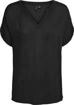 Vero Moda VMAGATHE S/S FOLD UP TOP GA Dames Top - Maat XL