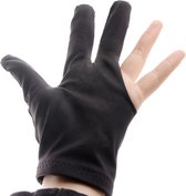 Hiden | Snooker/Biljart Handschoen - Linkerhand -  Hobby - Zwart | 1 Stuk
