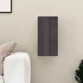 Decoways - Tv-meubel 30,5x30x60 cm spaanplaat hoogglans grijs