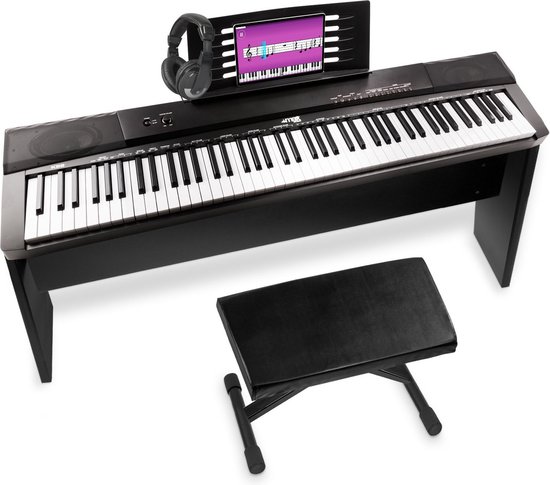 Piano numérique - Piano à clavier MAX KB6W avec 88 touches, USB midi,  pédale de... | bol