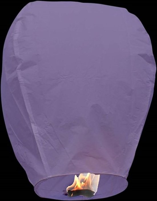 Wensballon geluksballon lila paars - in nederland goedgekeurd.