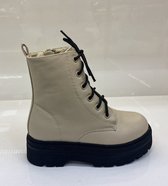 ByFame korte laarzen - meisjes - boots - beige - maat 32