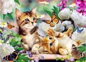 Daimond Painting Katten – 55 x 70 cm – Schilderij #3