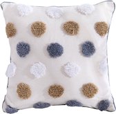 Kussenhoes Bohemian Dot - Delilah - Kussenhoes - 45x45 cm - Sierkussen - Polyester - Getuft