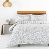 Furn Home Skandi Woodland - Duvet Set - 1 Persoons - Dekbedovertrek - 135x200cm - 100% Katoen - Dikke Stof - Warm