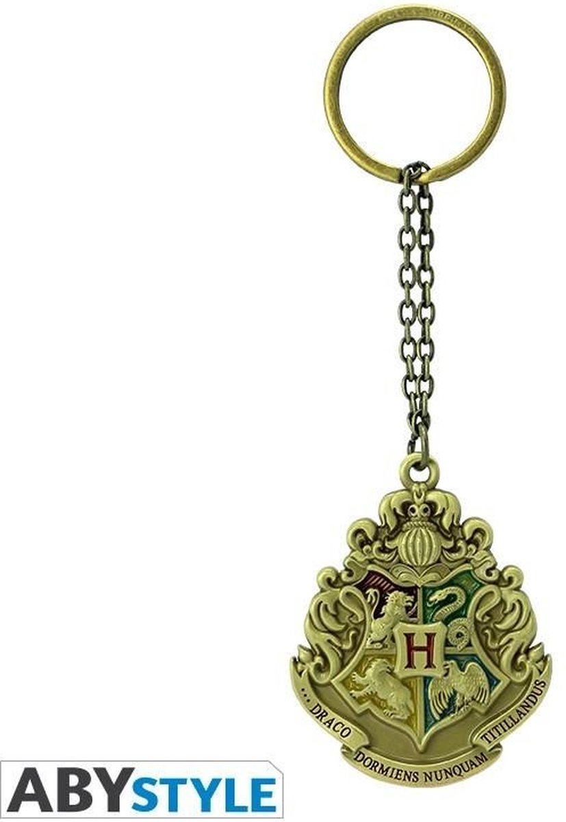 Harry Potter - Sleutelhanger - Hogwarts Emblem 3D - Metal