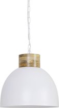 Hanglamp - Hanglampen Eetkamer - Hanglampen - Hanglamp Industrieel - Hanglamp Wit - 40 cm breed