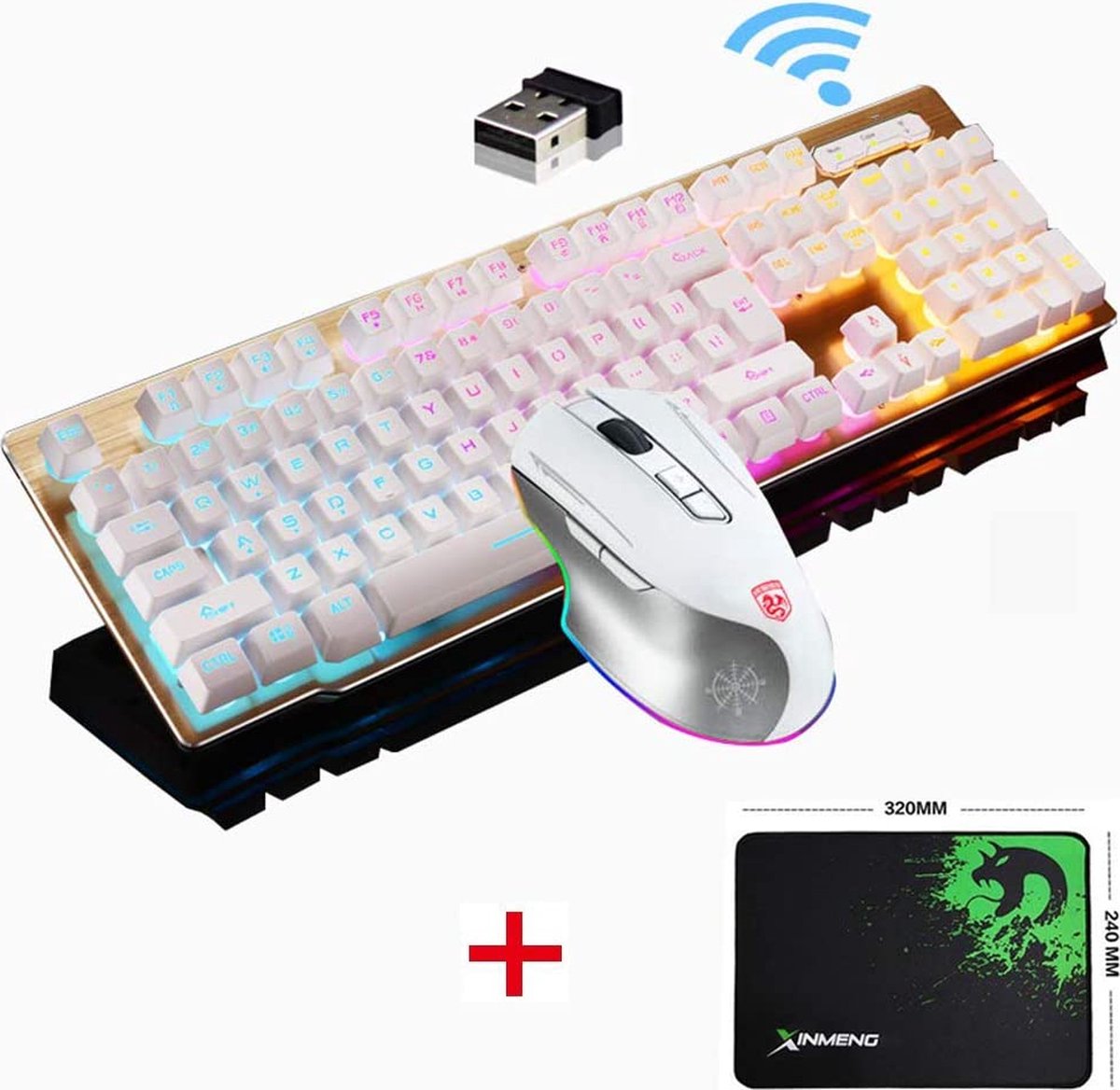 draadloze toetsenbord en muis set
