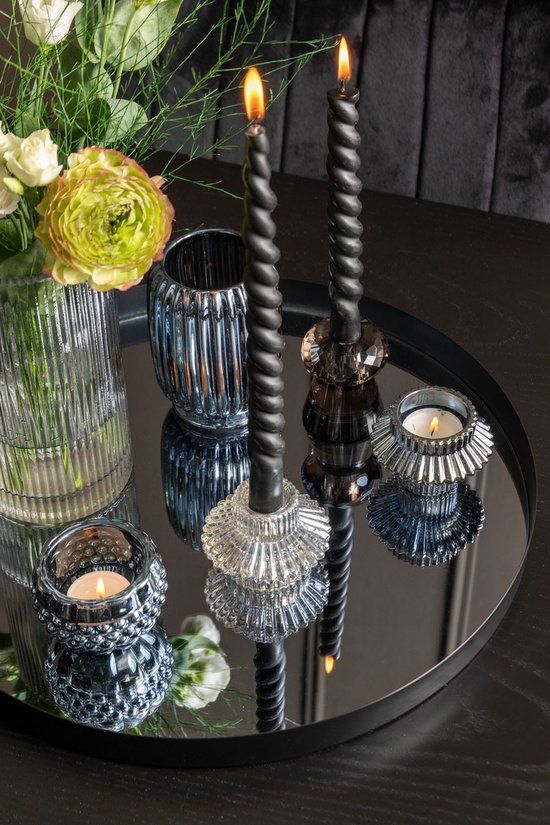 Duo Votive Sparkle Lines