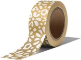 masking tape Bloemen Ethnic Flowers Goud decoratie washi papier tape 15 mm x 10 m