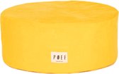 Poef - Little lily - Sunny Yellow - Velours - diameter 37cm