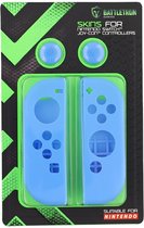 Battletron Geschikt voor Nintendo Switch Hoesjes voor Joy-Con Controllers - Blauw
