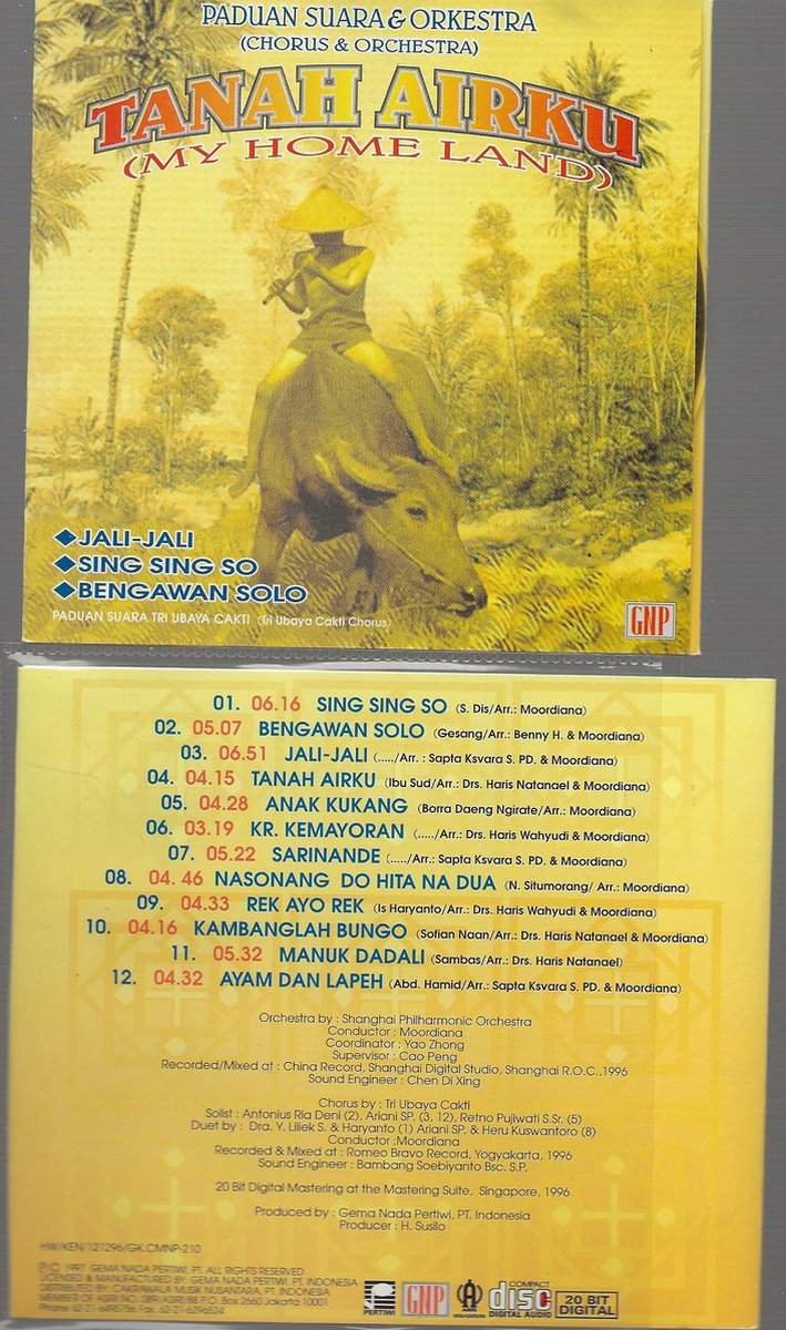 TANAH AIRKU - PADUAN SUARA ( Import)