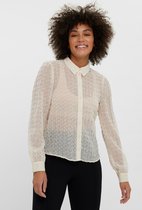 Vero Moda Blouse Vmebba Ls Shirt Wvn 10257867 Birch Dames Maat - S