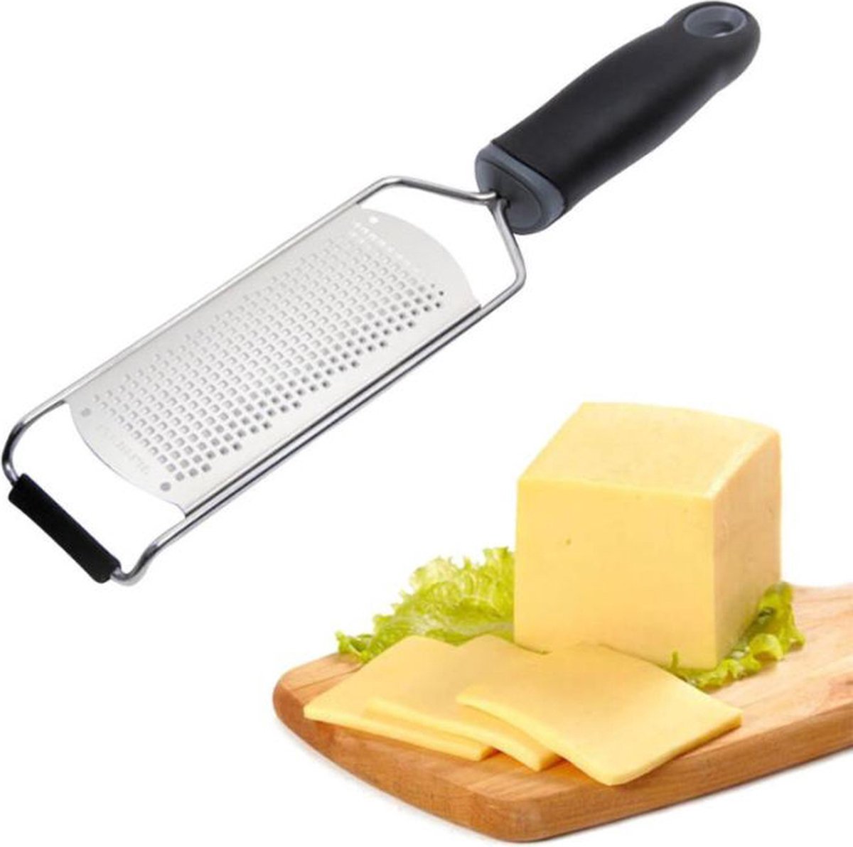 Newlemo Rasp Met Gember, Kaasrasp, Citroenrasp, Professionele Zester Roestvrijstalen Rasp Met Beschermhoes Premium Zester Rasp Voor Uw Keuken Zwart